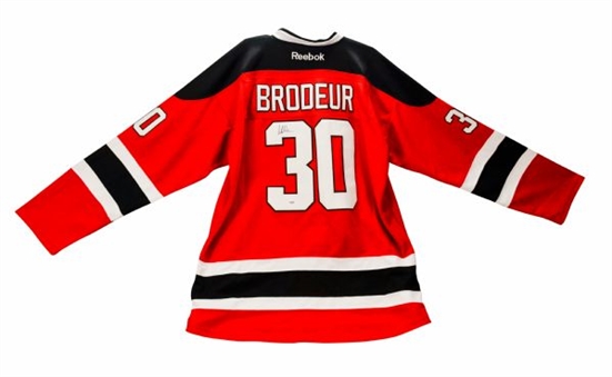 Martin Brodeur Signed Authentic Devils Home Jersey 